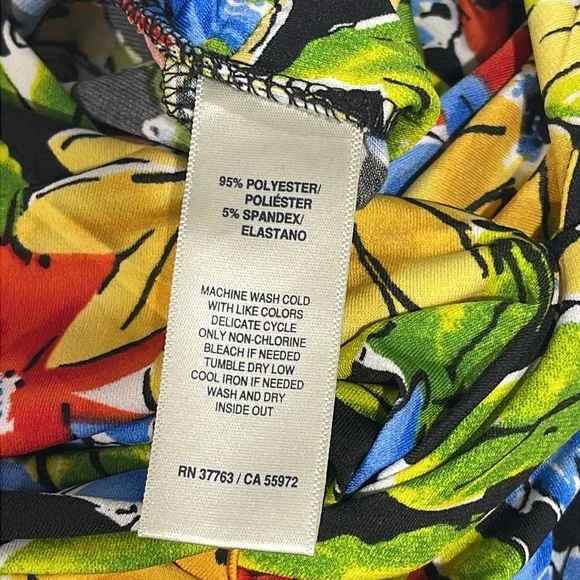 Rafaella women’s size large floral pattern maxi dress with side slits stretchy - Picture 11 of 16